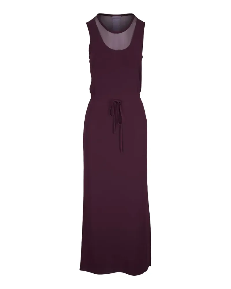 Akris drawstring-waist maxi dress - Violett Violett