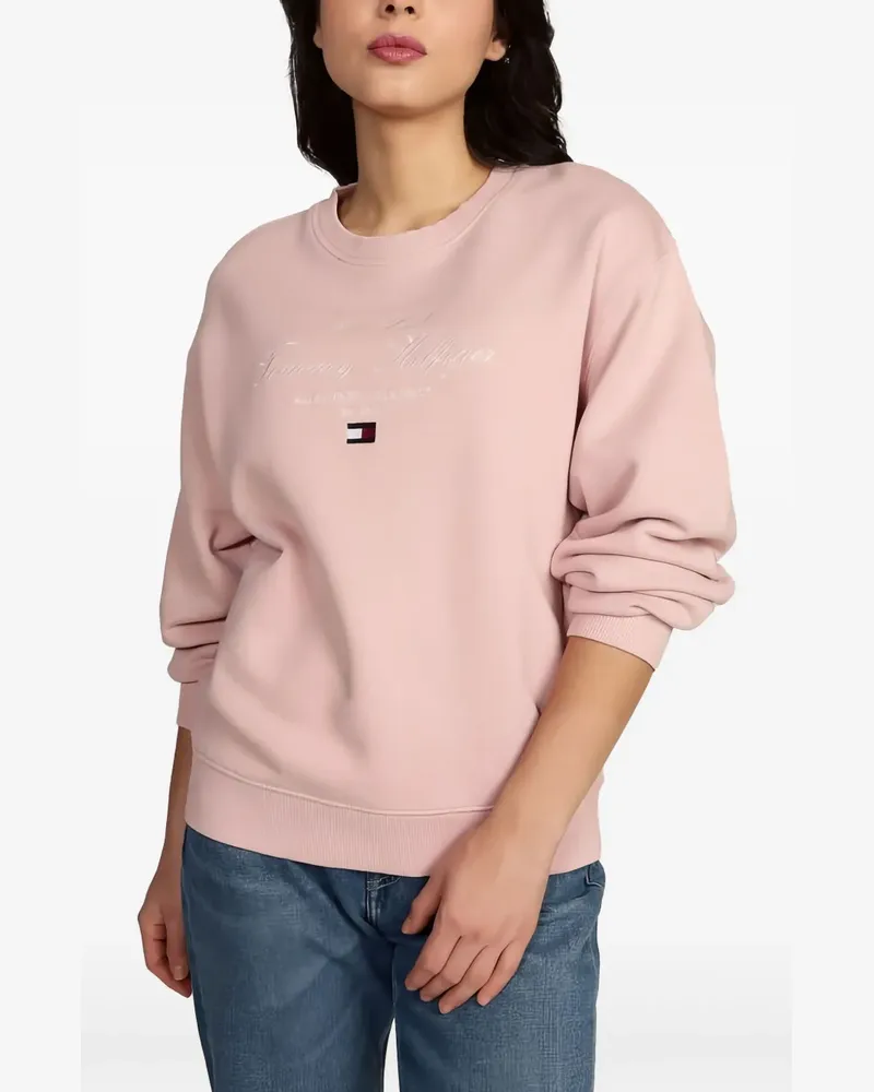 Tommy Hilfiger Sweatshirt mit Logo-Stickerei - Rosa Rosa