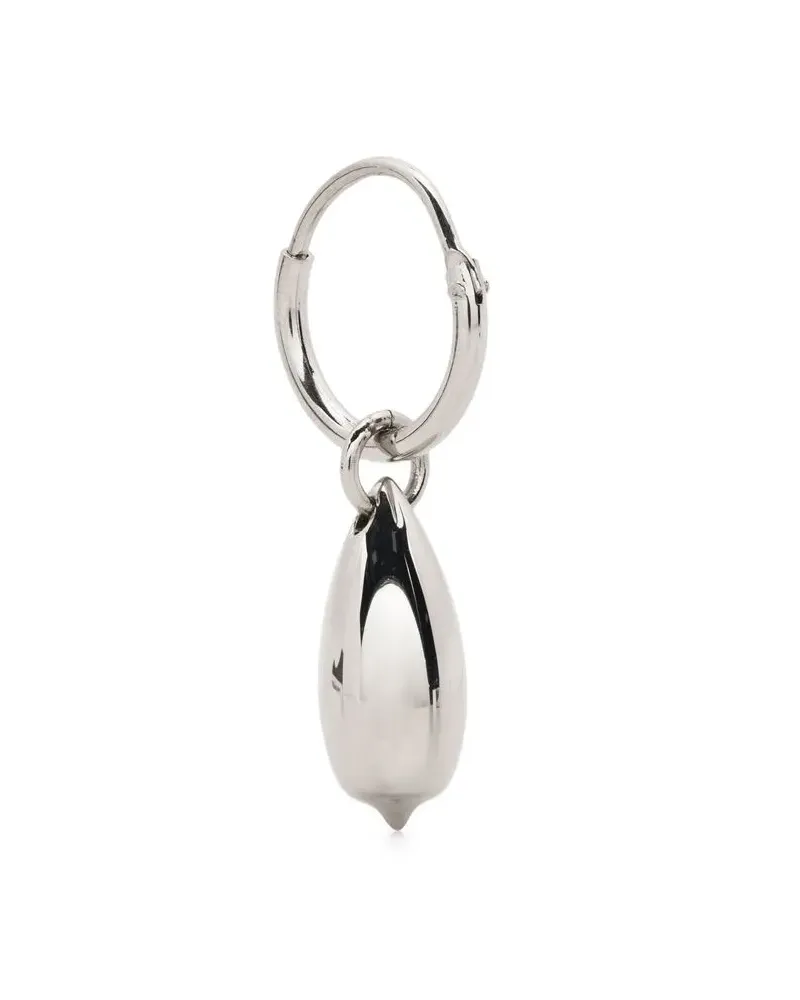 Christophe Lemaire Creolen mit metallischen Anhängern - Silber Silber