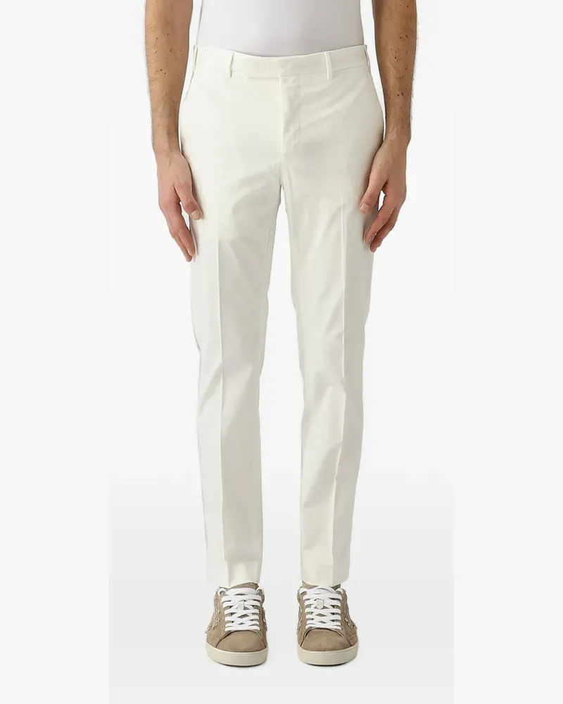 PT TORINO pressed-crease tailored trousers - Weiß Weiß