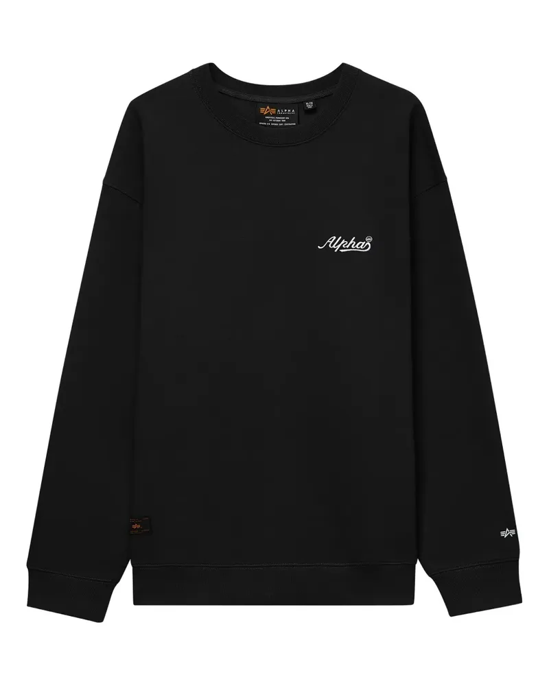 Alpha Industries Sweatshirt mit Tiger-Print - Schwarz Schwarz