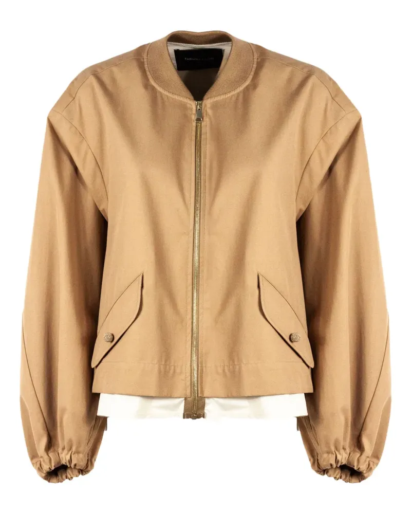 Fabiana Filippi Bomberjacke mit rundem Ausschnitt - Nude Nude