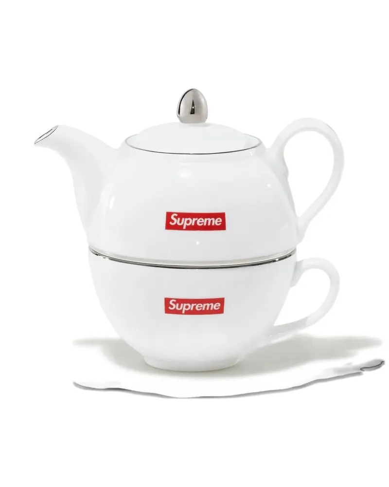 Supreme Being Teeservice mit Logo - Weiß Weiß