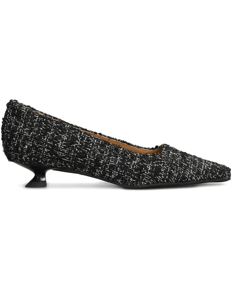 Pedro Miralles Strukturierte Pumps 30mm - Schwarz Schwarz