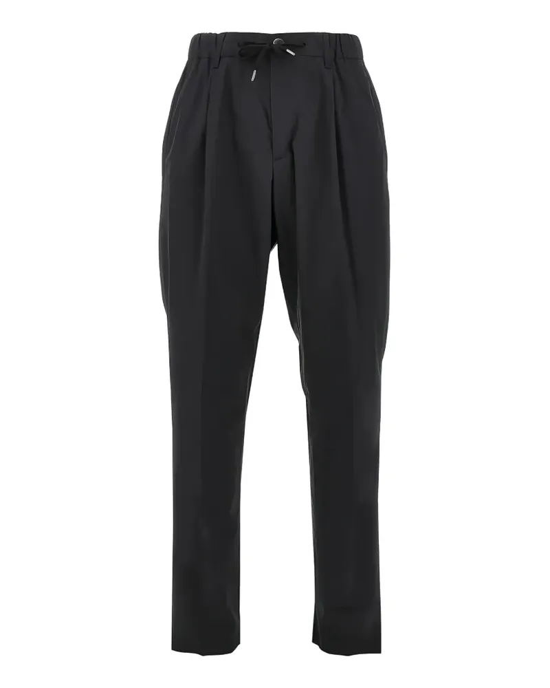 Herno pleated drawstring trousers - Schwarz Schwarz
