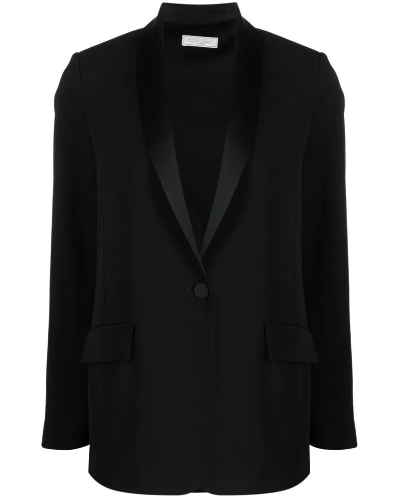 Antonelli Firenze Blazer mit Schalkragen - Schwarz Schwarz