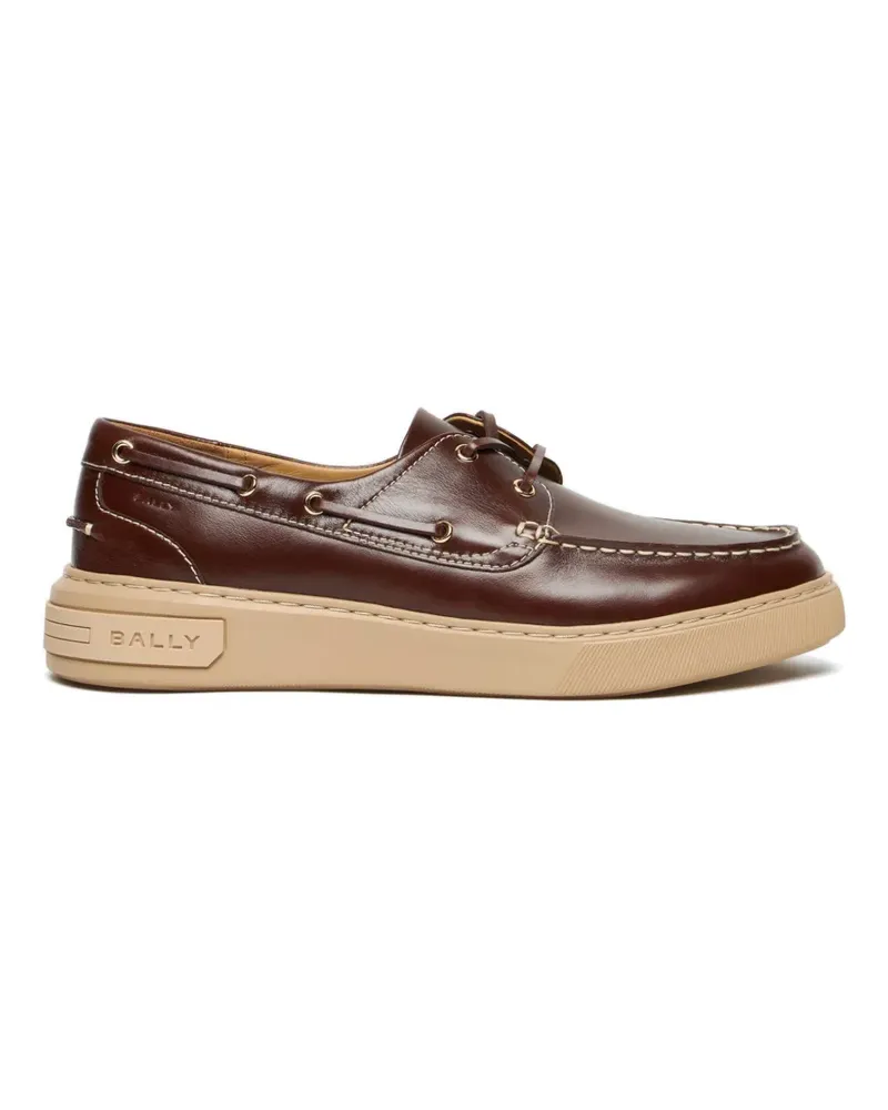 Bally Lift contrast-stitched boat shoes - Braun Braun