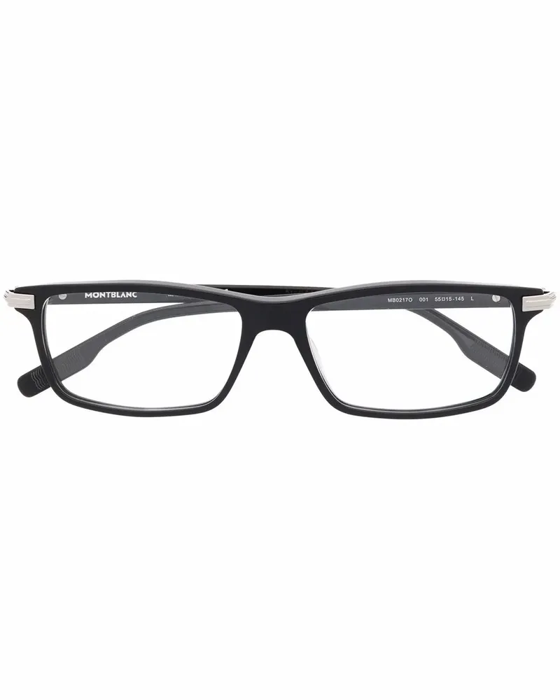 Montblanc Eckige MB0217O Brille - Schwarz Schwarz