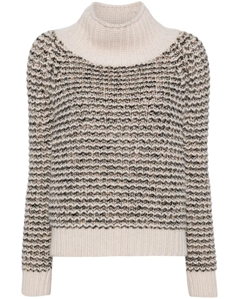 N.Peal Grob gestrickter Pullover - Nude Nude