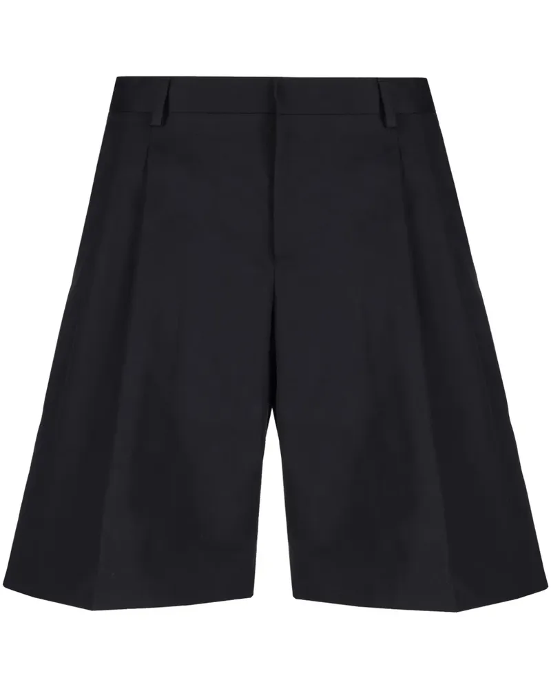 Laneus Bermudas aus Gabardine - Schwarz Schwarz