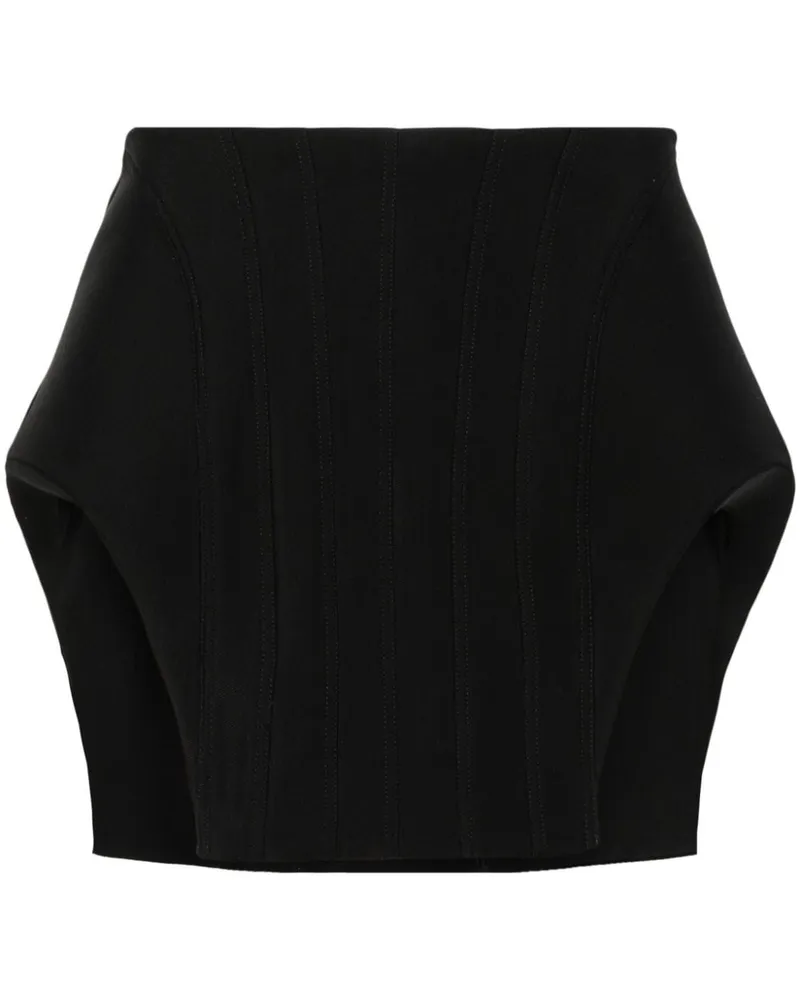 Thierry Mugler Minirock im Corsage-Look - Schwarz Schwarz