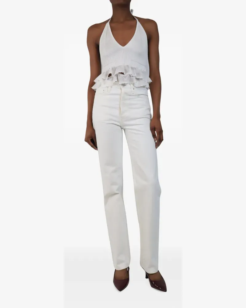 Totême Gerade Jeans - Weiß Weiß