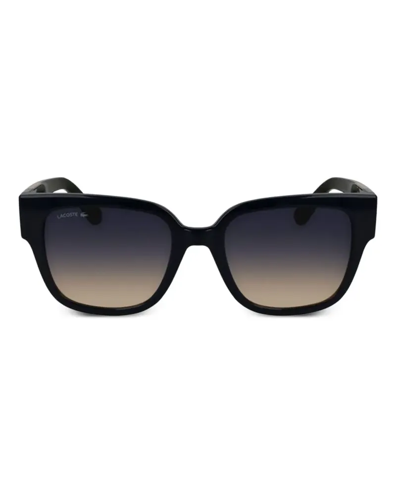 Lacoste Sonnenbrille mit eckigem Gestell - Blau Blau