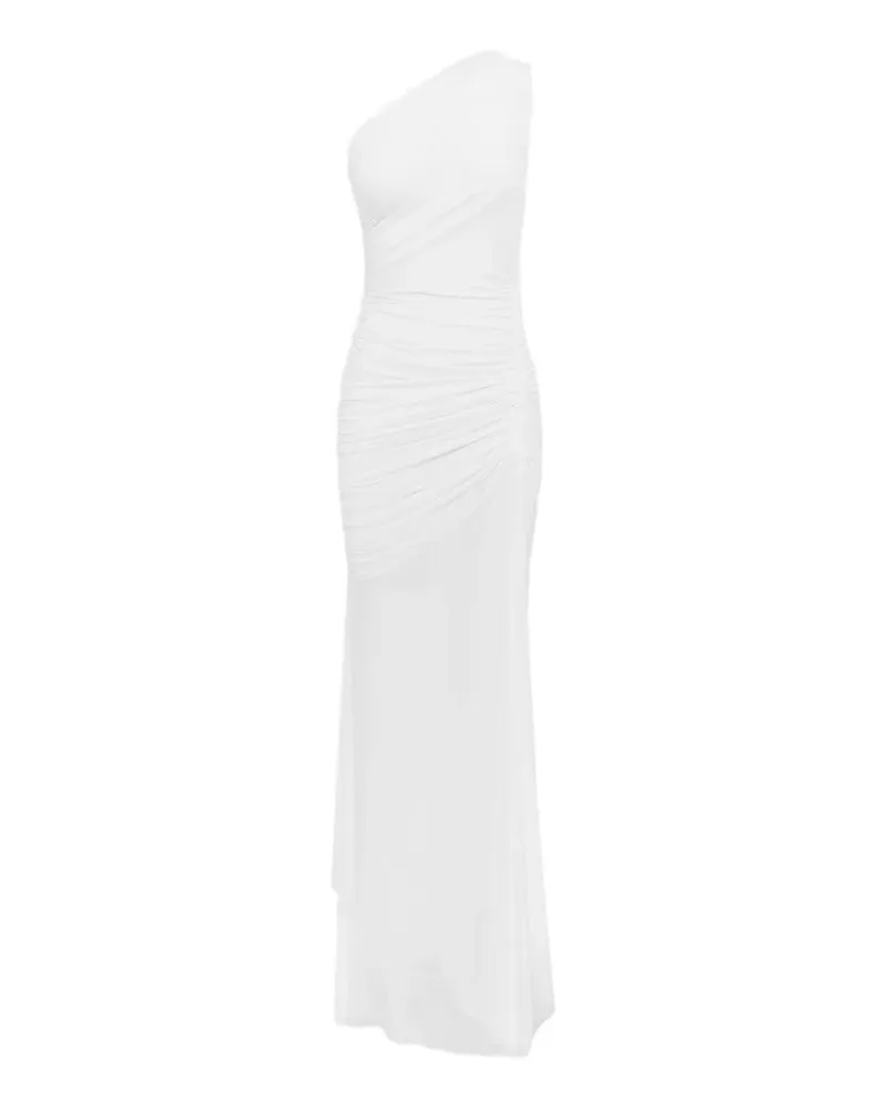 Alex Perry one-shoulder asymmetric dress - Weiß Weiß