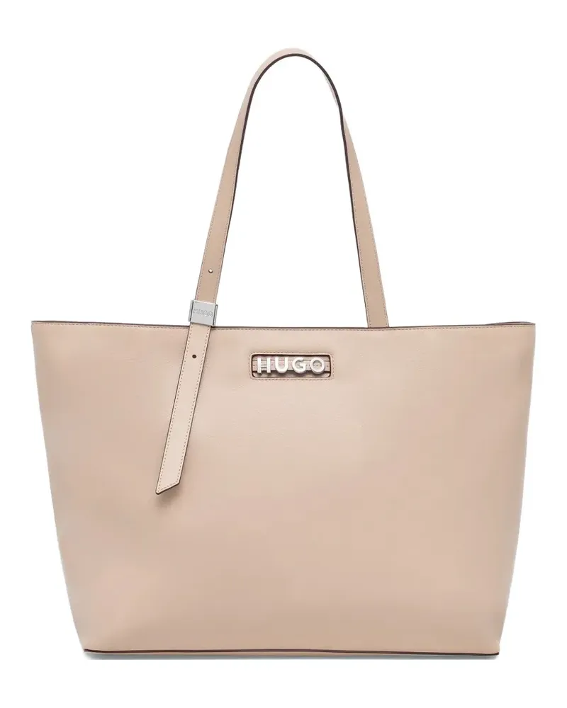 HUGO BOSS Tote Bag mit Gürtel-Schnalle - Nude Nude