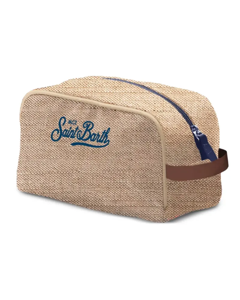 MC2 Saint Barth Westwood logo beauty case - Nude Nude