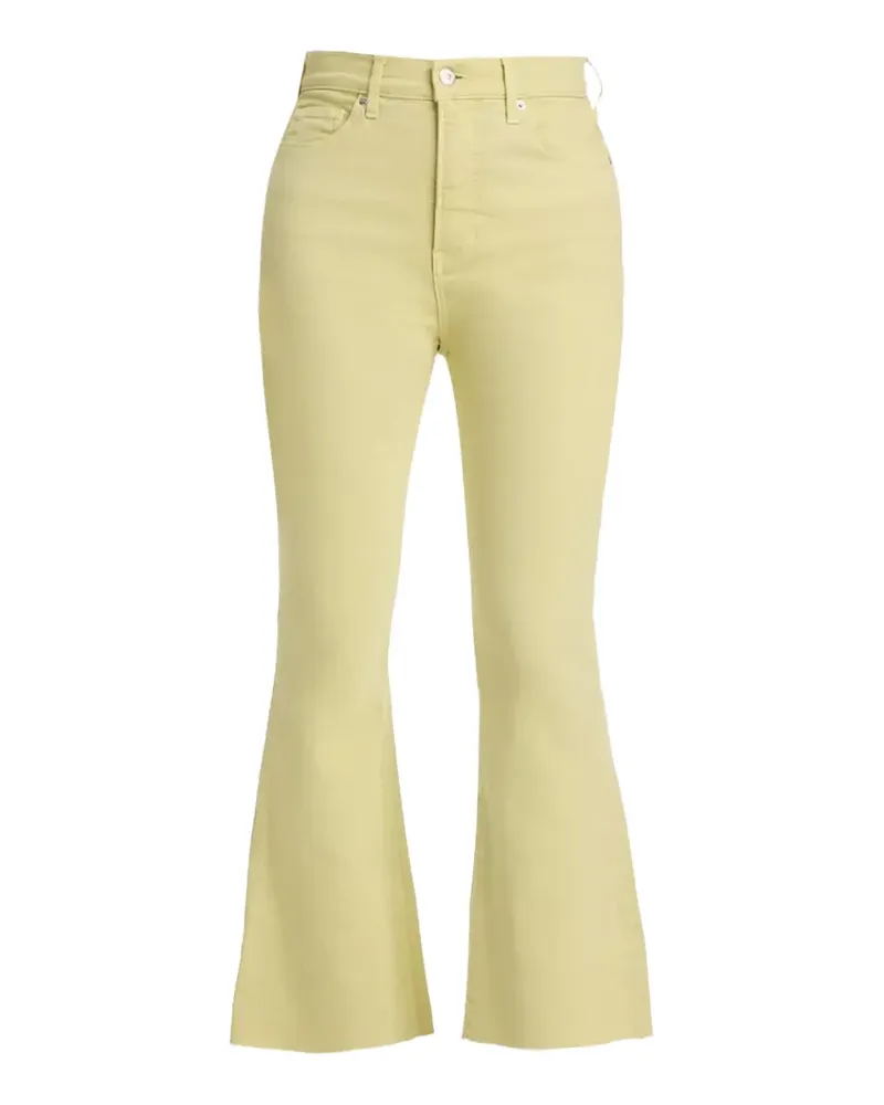Veronica Beard Carson zip-up flared jeans - Gelb Gelb