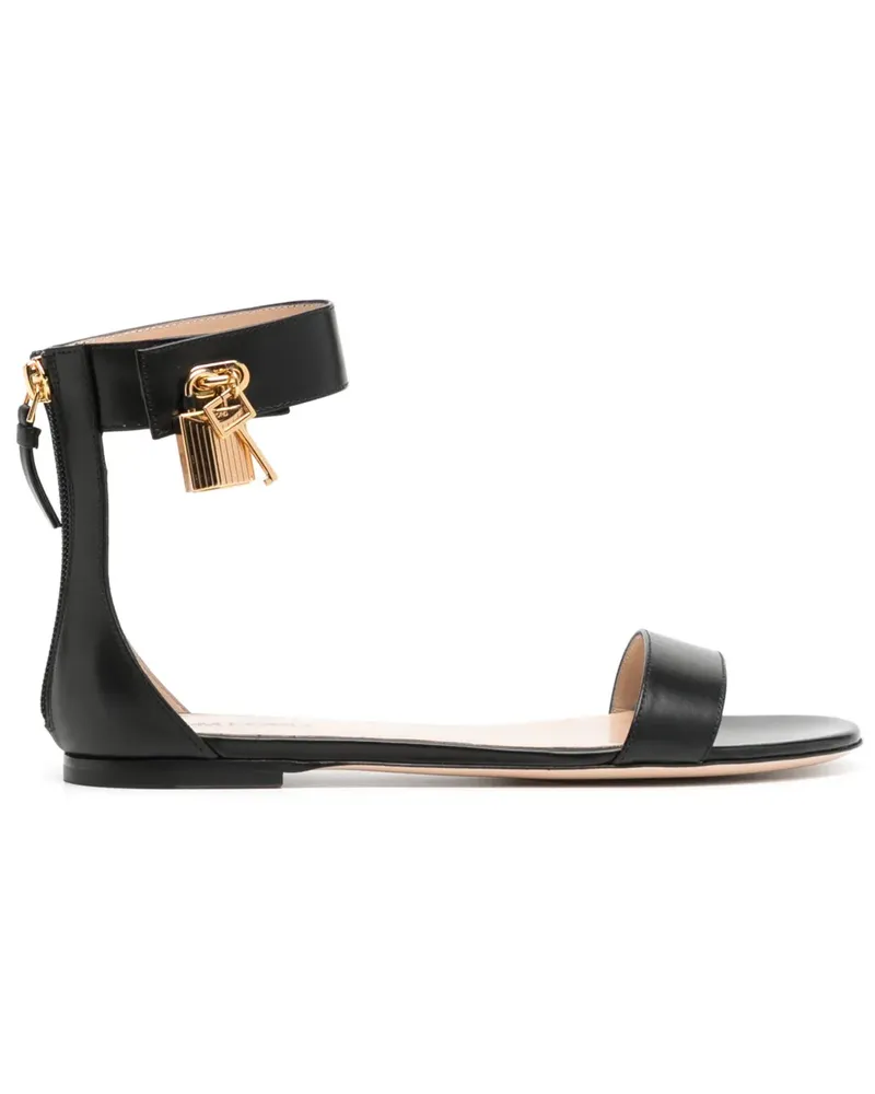 Tom Ford Sandalen aus Leder - Schwarz Schwarz