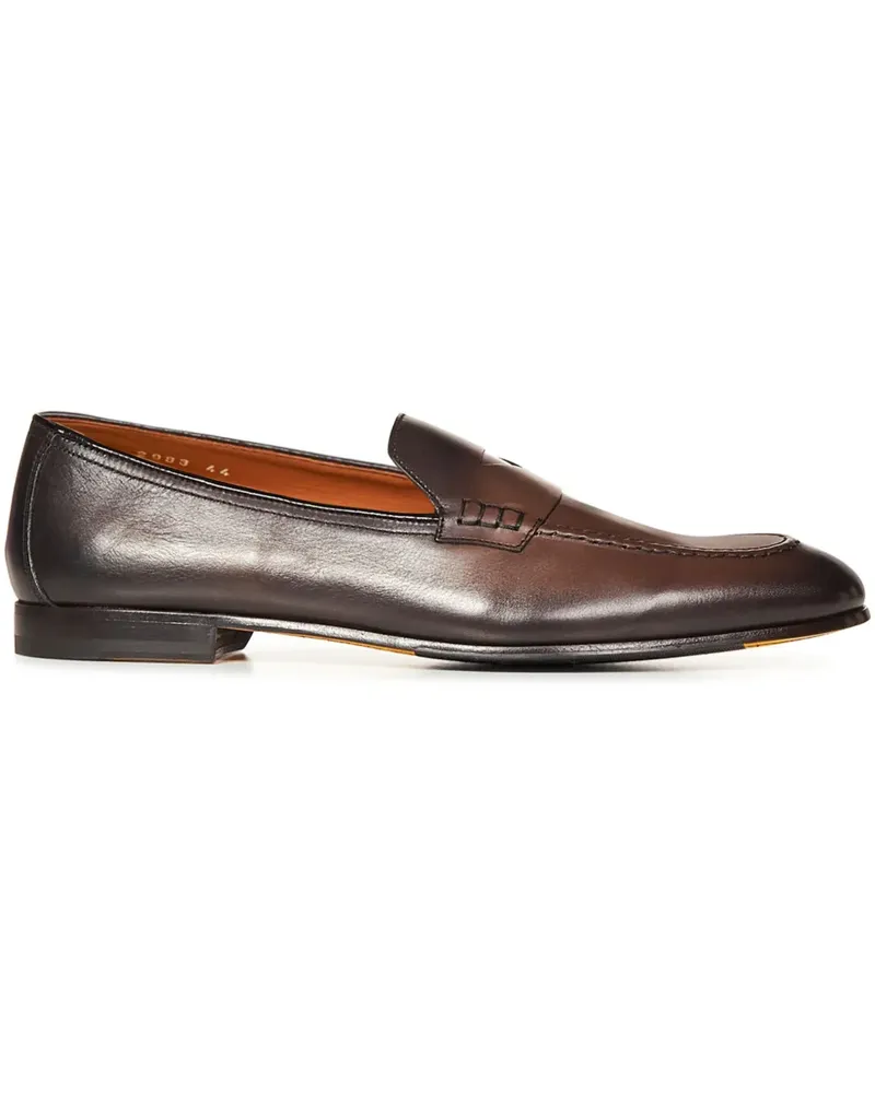 Doucal´s Penny-Loafer aus Leder - Braun Braun