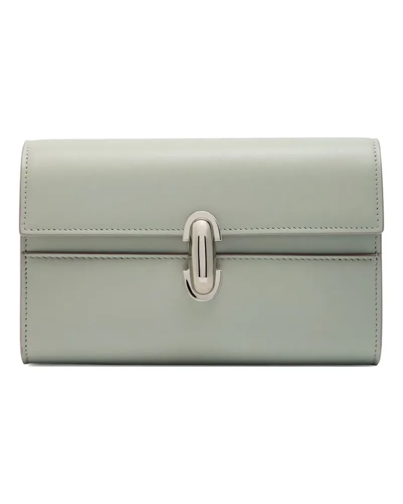 SAVETTE Symmetry smooth clutch bag - Grau Grau