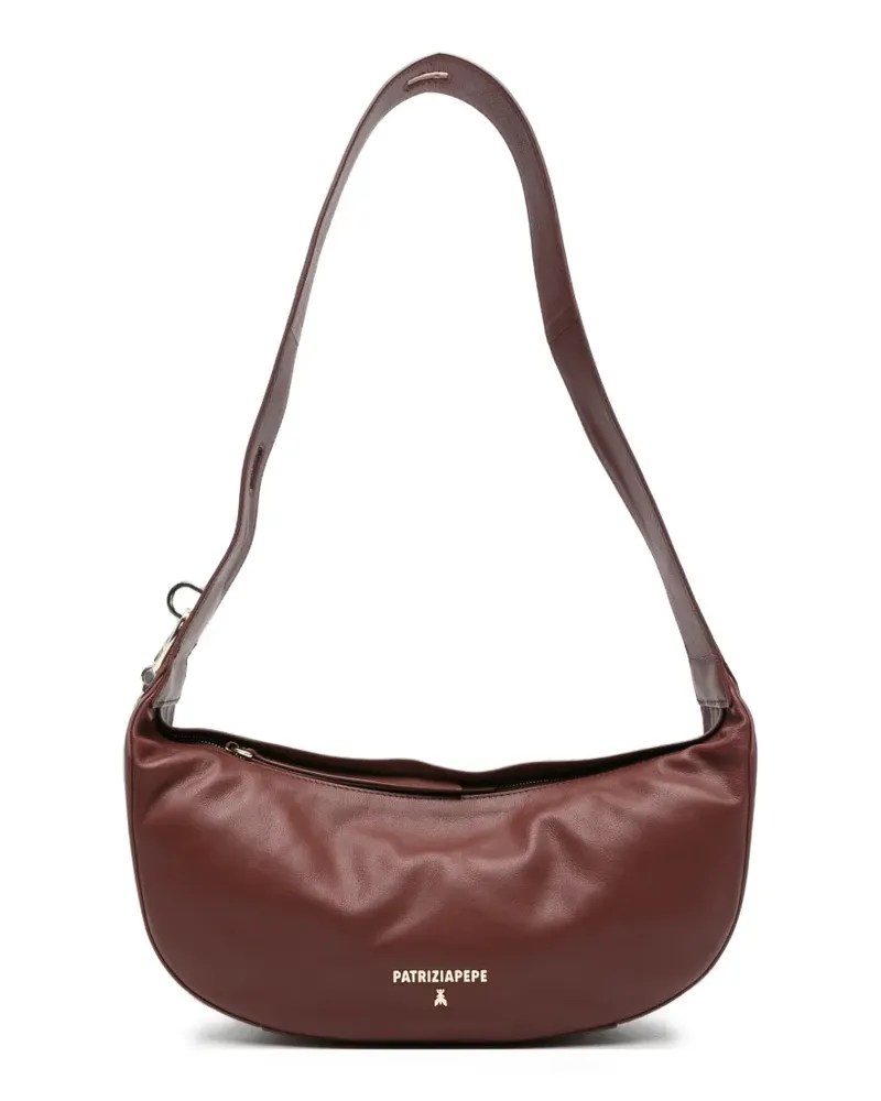 Patrizia Pepe Schultertasche aus Leder - Braun Braun