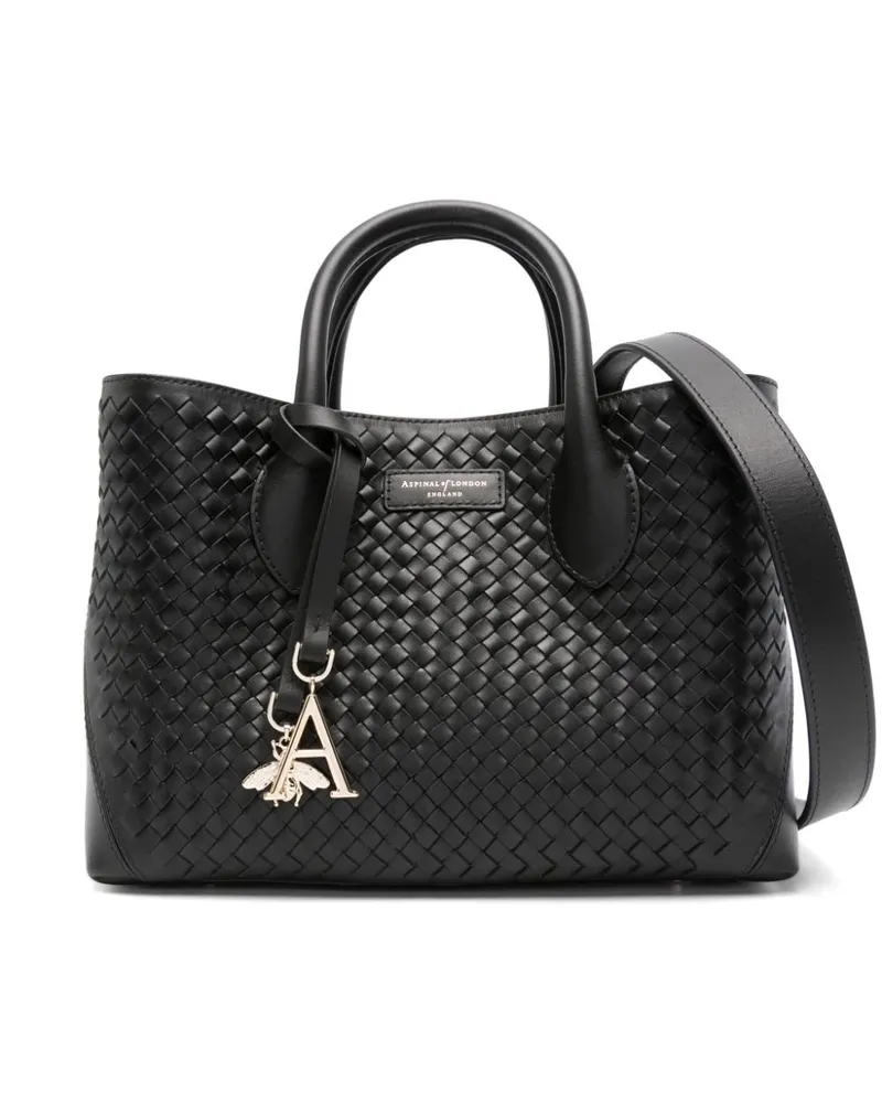 Aspinal of London Mittelgroße Handtasche - Schwarz Schwarz