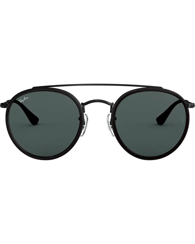 Ray Ban RB3647' Sonnenbrille mit Doppelsteg - Schwarz Schwarz