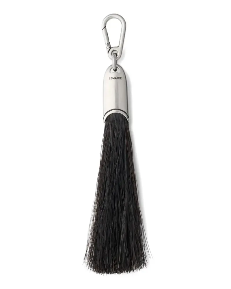 Christophe Lemaire maxi brush bag charm - Schwarz Schwarz