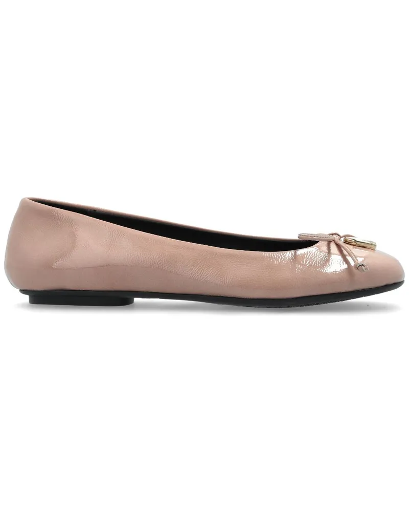 Furla Ballerinas mit Logo-Schild - Rosa Rosa