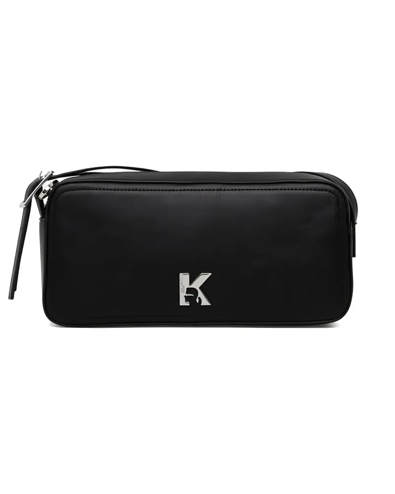 Karl Lagerfeld logo-plaque tote bag - Schwarz Schwarz