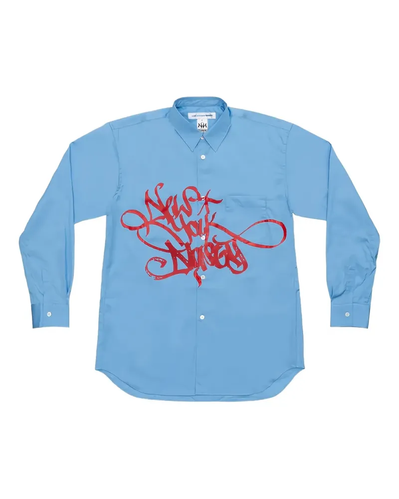 Comme des Garçons x A$AP Nast New York Nasty Hemd - Blau Blau