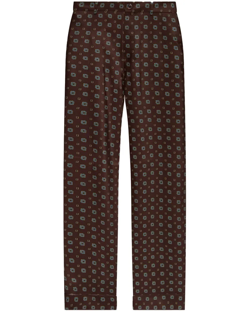 Moschino Hose mit geometrischem Print - Braun Braun