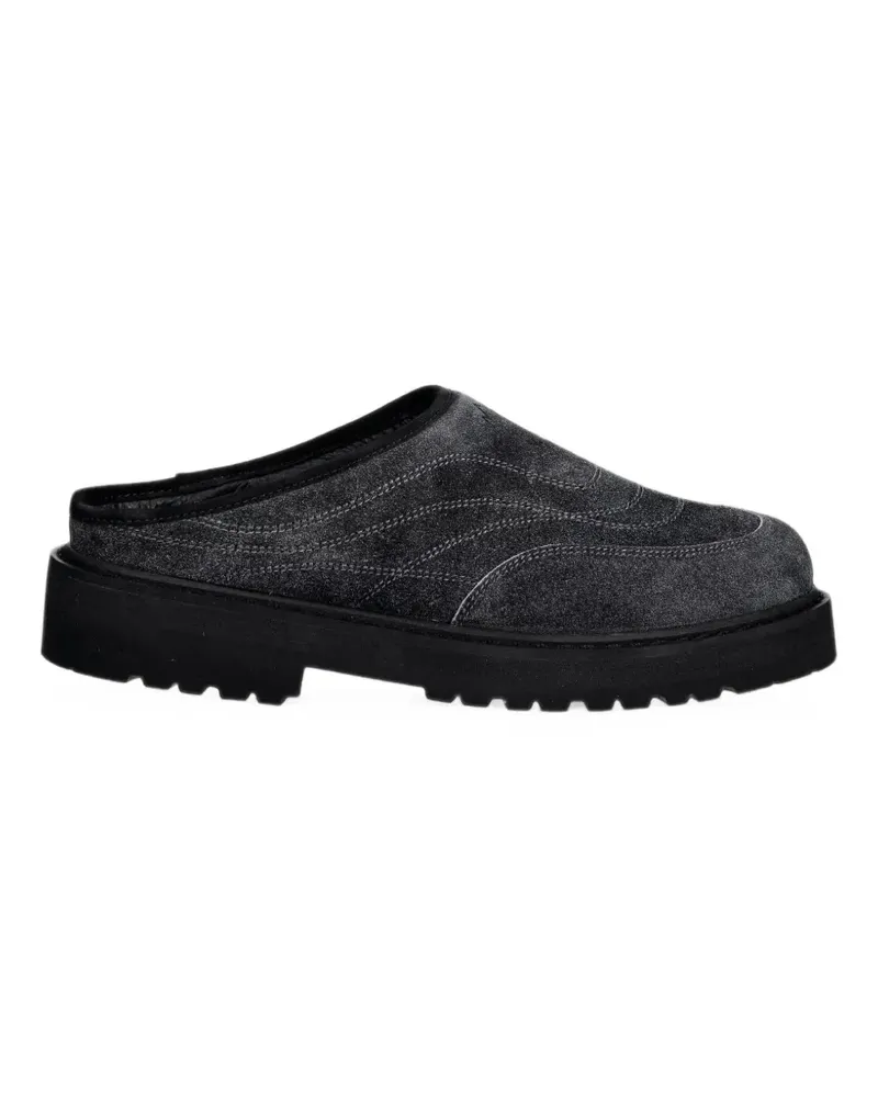 Diemme Maggiore quilted suede mules - Schwarz Schwarz