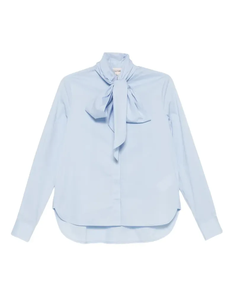 Semicouture Hemd mit abgerundetem Saum - Blau Blau