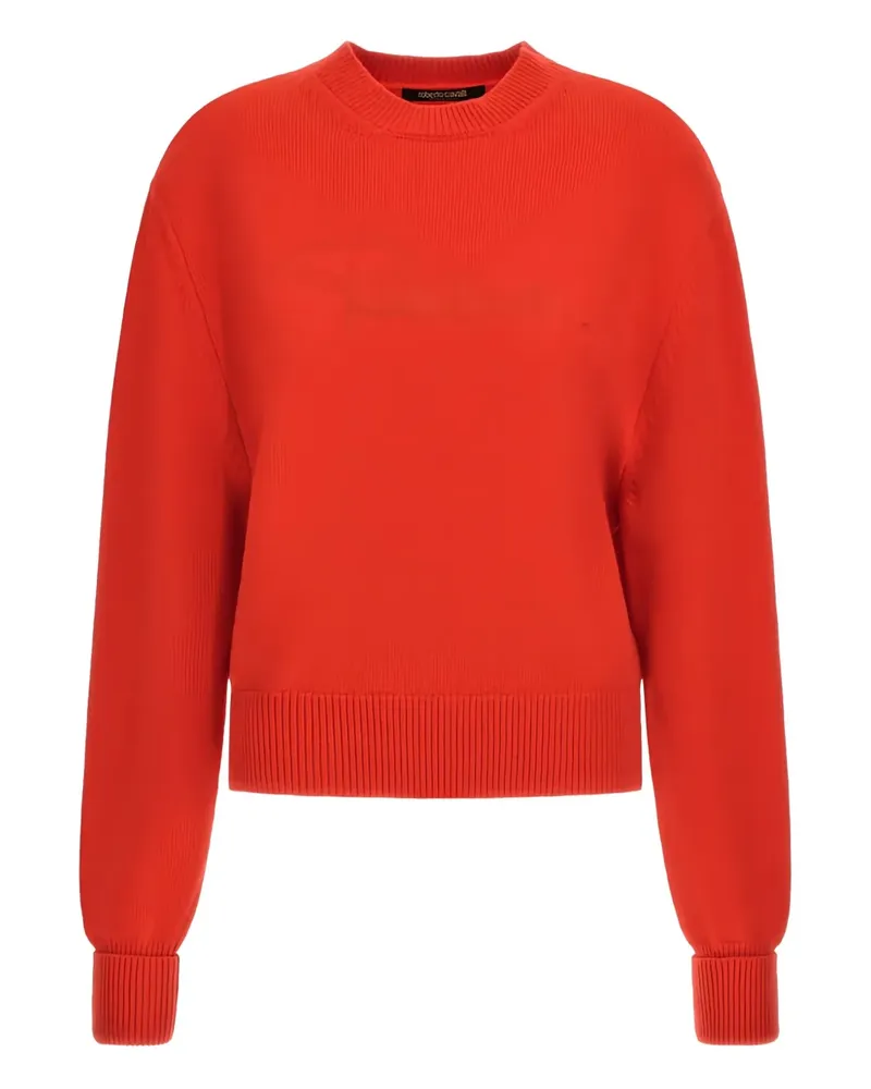 Roberto Cavalli Pullover mit Logo-Stickerei - Rot Rot