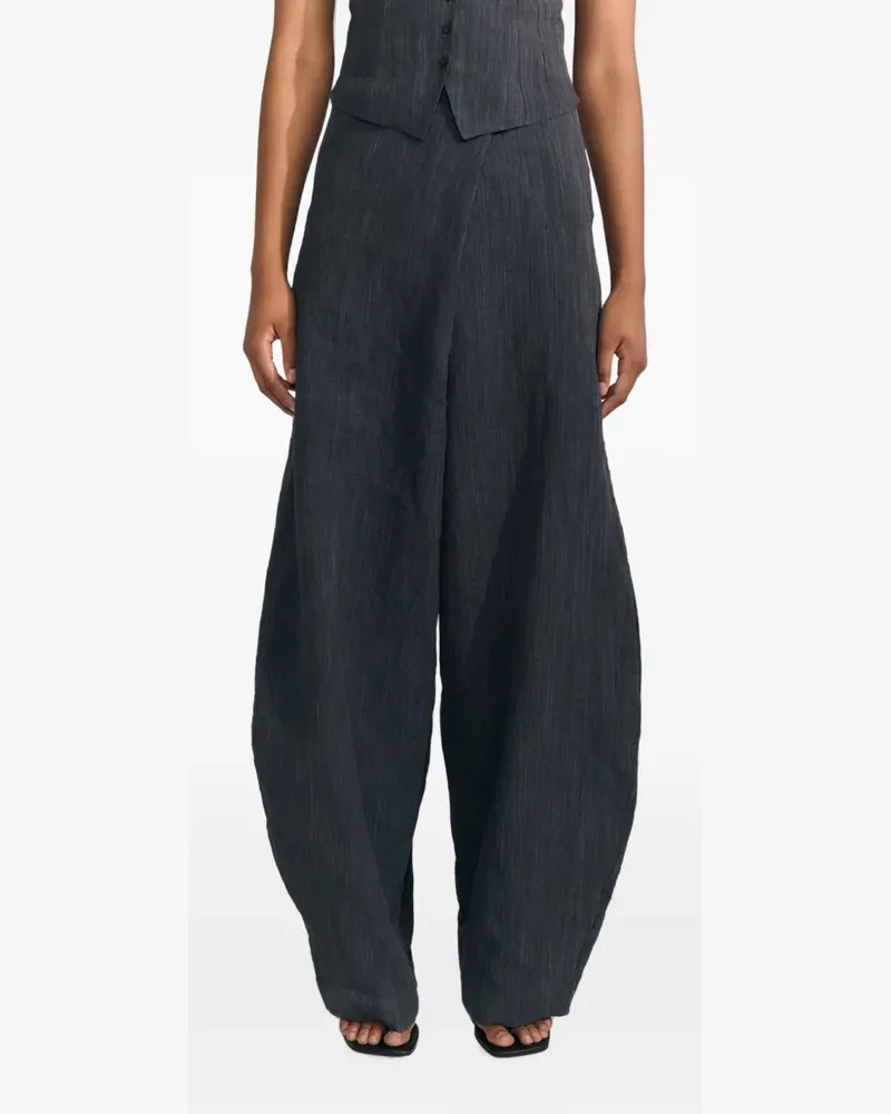 Cortana wide-leg high waisted trousers - Grau Grau