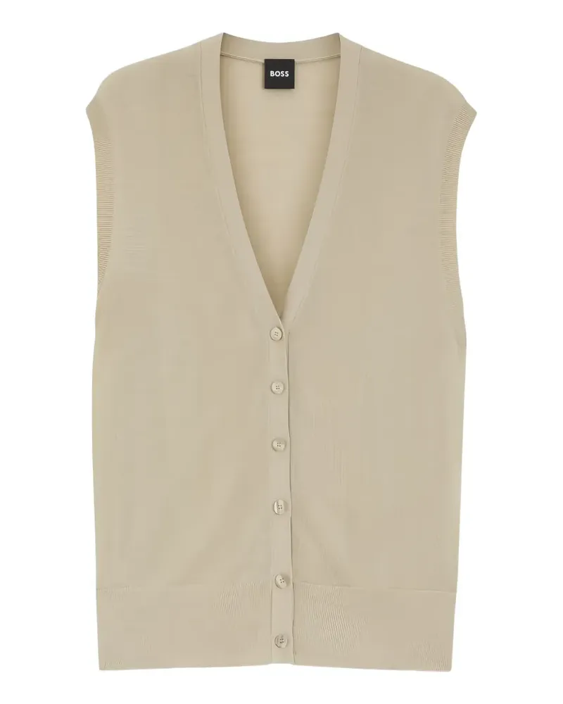 HUGO BOSS Fumi knitted vest - Nude Nude