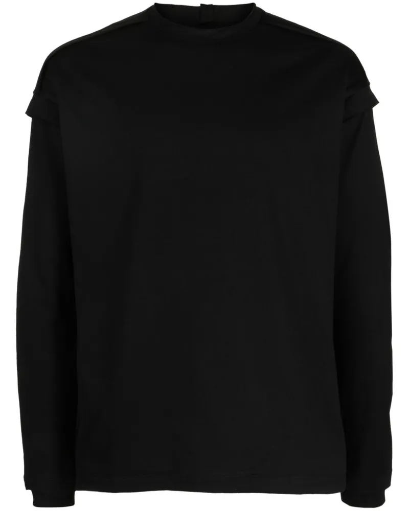 The Viridi-anne Klassisches Langarmshirt - Schwarz Schwarz