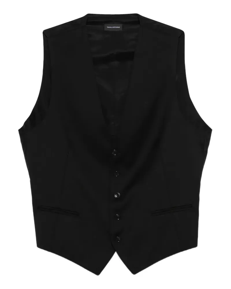 Tagliatore welt-pockets waistcoat - Schwarz Schwarz