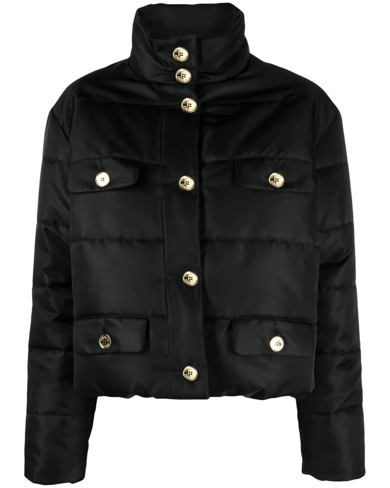 Moschino Gefütterte Jacke mit Knöpfen - Schwarz Schwarz