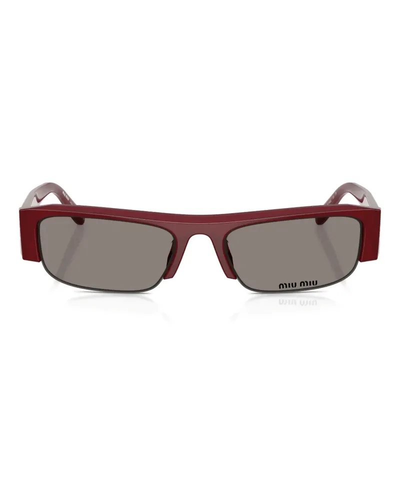 Miu Miu Vedete rectangle-frame sunglasses - Rot Rot