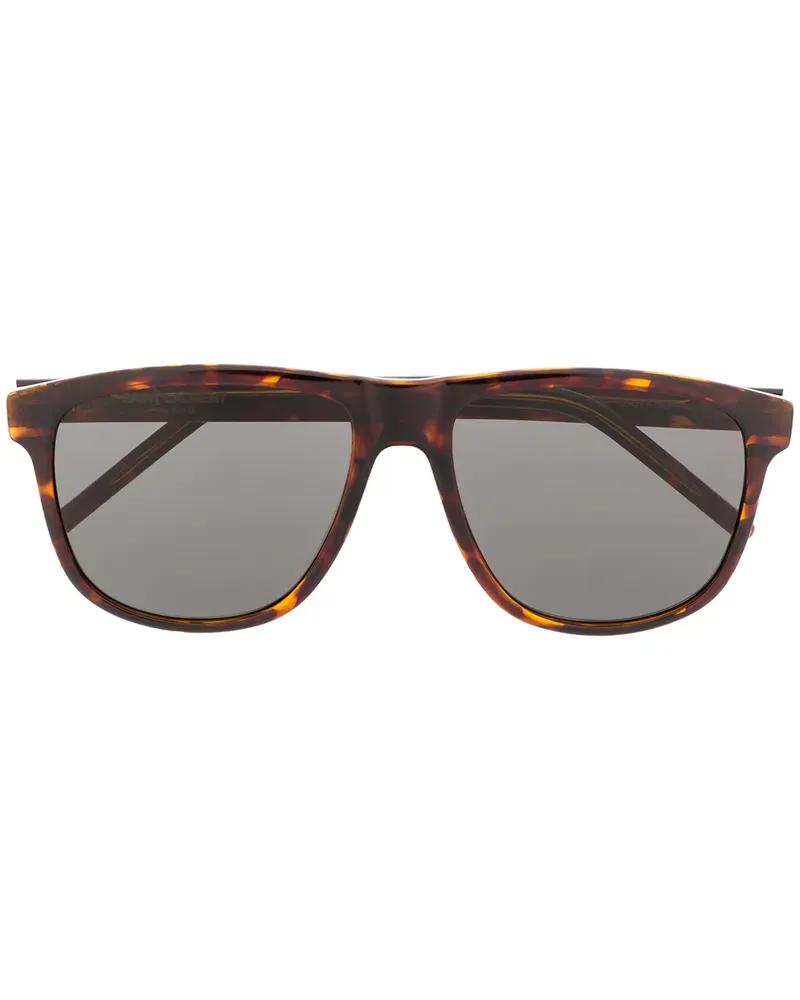 Saint Laurent Signature' Sonnenbrille - Braun Braun