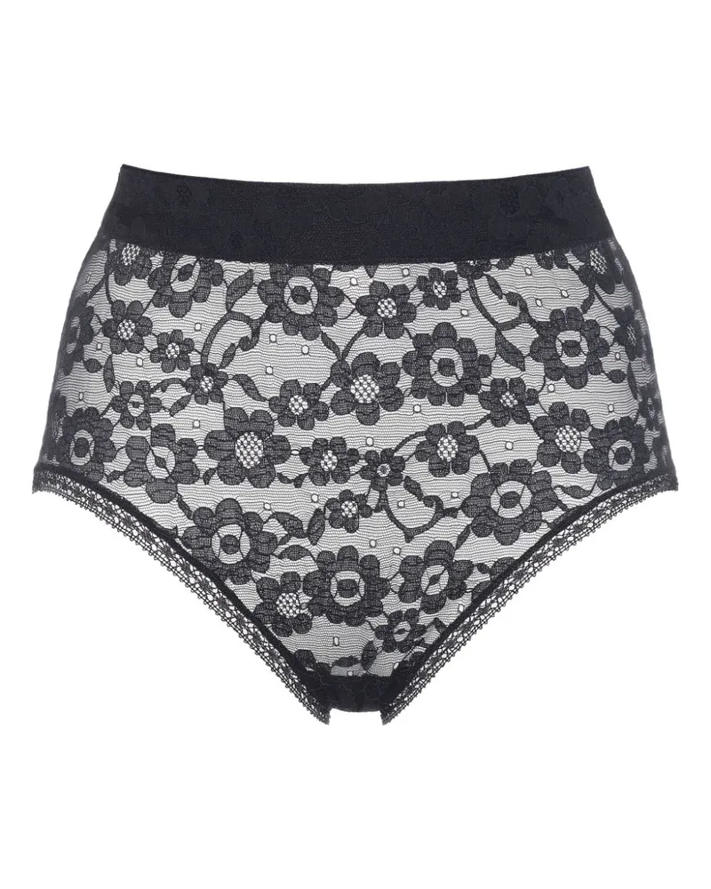 Eres Joyeuse Slip aus Spitze - Schwarz Schwarz