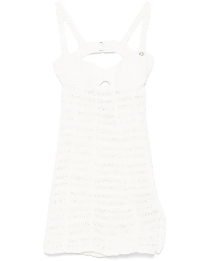 Casablanca Paris Gehäkeltes Bustier-Minikleid - Weiß Weiß