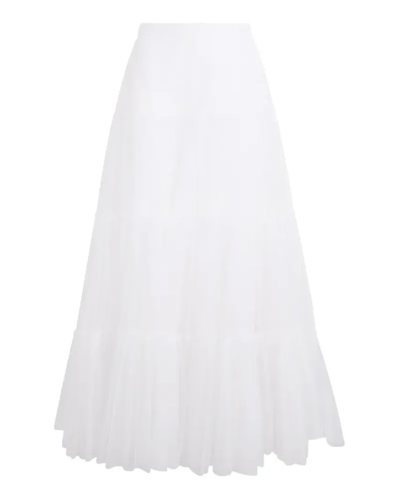 Philosophy Di Lorenzo Serafini tiered pleated maxi skirt - Weiß Weiß