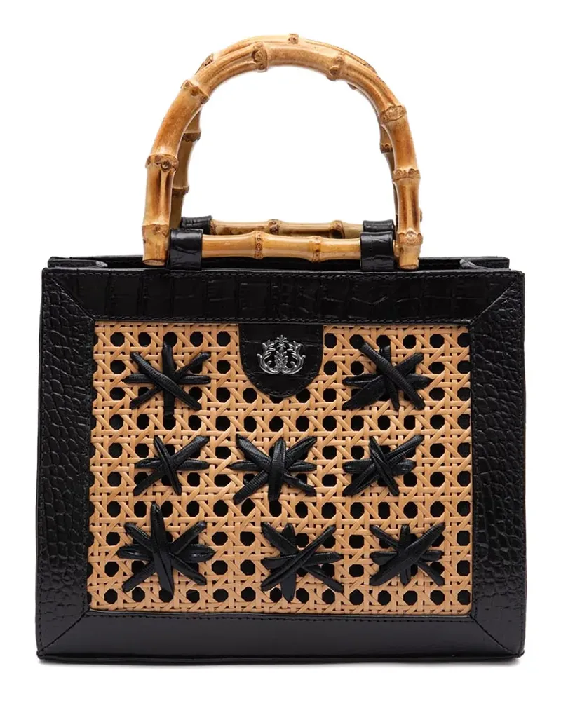 ISLA Diana Tote Bag mit Bambushenkel - Schwarz Schwarz