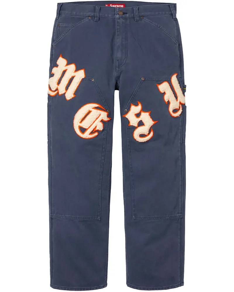 Supreme Being Old English Canvas Double Knee Painter 