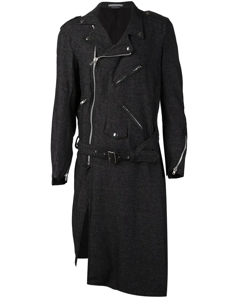 Comme des Garçons Klassischer Bikermantel - Schwarz Schwarz