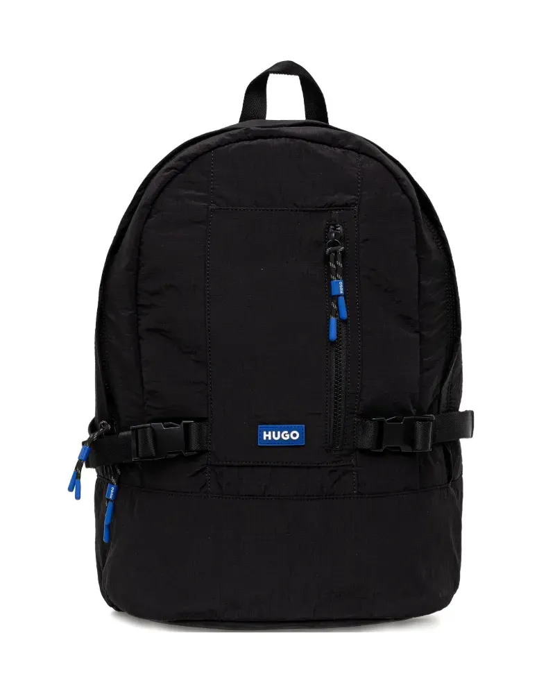 HUGO BOSS Rucksack mit Logo-Applikation - Schwarz Schwarz