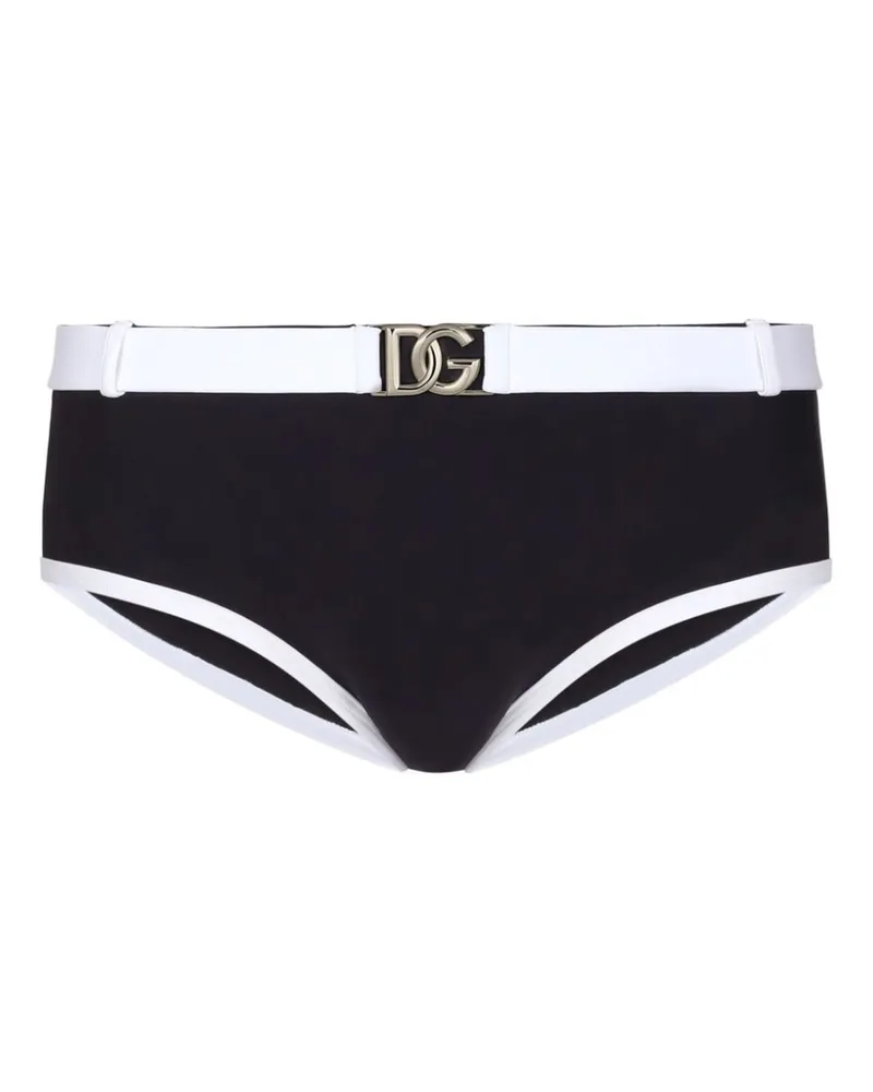 Dolce & Gabbana David Badeshorts mit Logo-Schnalle - Blau Blau